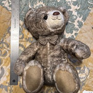 Adorable Brown Teddy Bear with Bow Tie
